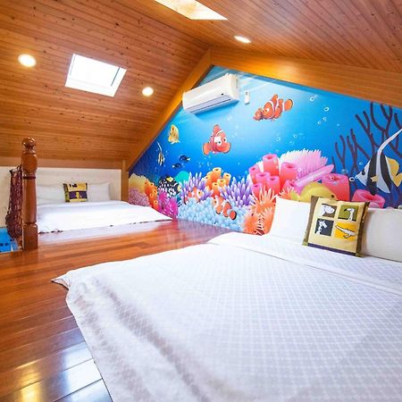 Fish House 宜蘭獨棟別墅 戲水池 生態diy 安農溪自行車 Daire Dongshan  Dış mekan fotoğraf