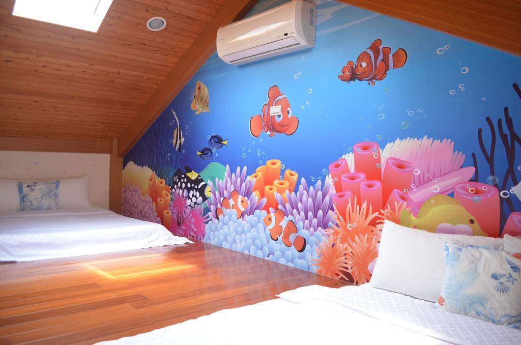 Fish House 宜蘭獨棟別墅 戲水池 生態diy 安農溪自行車 Daire Dongshan  Dış mekan fotoğraf
